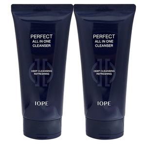 아이오페 맨 퍼펙트 클린 올인원 클렌저 남성 폼클렌징 클렌징폼 125ml 2개