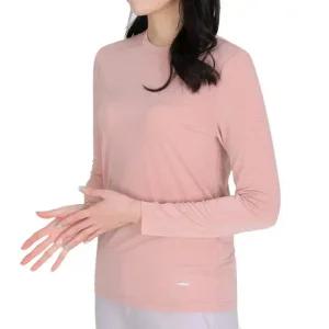 BFL 썸머퀸 여름 여성 쿨 냉감 라운드 긴팔 운동복 스판 티셔츠 W5ST08)