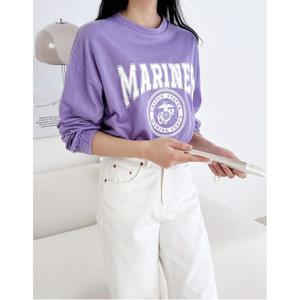 [리빌모아]여자 마린 맨투맨 니트 티셔츠 커플맨투맨 후드티 후드집업 여성맨투맨DJW-TSA-SGQQM782W-퍼플