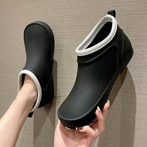 [RGKP1R25]여자 숏장화 레인부츠 앵클 식당 물청소 신발