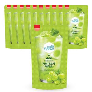 삼립 카페스노우 샤인머스켓 에이드 230ml x10개/ 편의점 파우치 음료