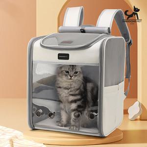 딩동펫 고양이 스페이스 투명 백팩