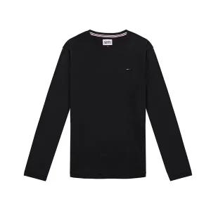 타미힐피거 타미진스 오리지날 타미진스 오리지날 남성 긴팔티셔츠 긴팔티 블랙 DM0DM04409-078