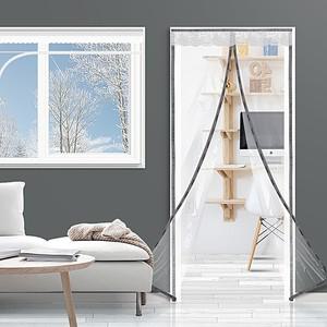 방풍비닐 커튼 우레탄 창문우풍차단 투명바람막이 베란다 현관방한 자석지퍼셀프 창입구