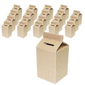 우유팩 200ml 종이저금통 크라프트