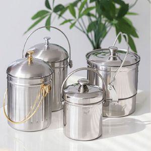 음식물쓰레기통 가정용 스텐 웰라 음식물 쓰레기통 2L