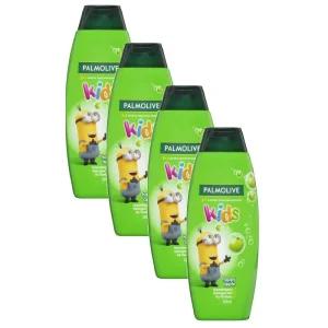 Palmolive Kids Shampoo Conditioner Bodywash 팜올리브 키즈 바스 앤 샴푸 해피애플 350ml 4팩