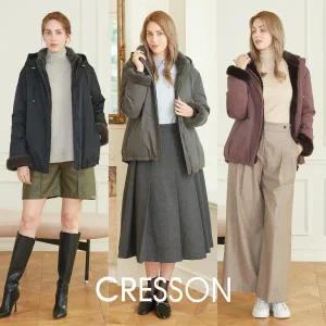 [크레송] 밍크콤비 구스 다운 자켓