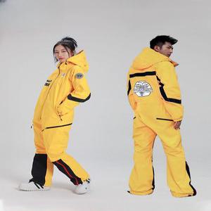 2024 일체형 원피스보드복 성인 커플 후드 점프수트 방한 보온 우주복 스타일
