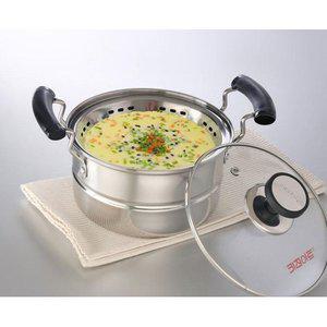 키친아트 스텐 계란찜기 찜기 찜냄비 양수냄비 16cm