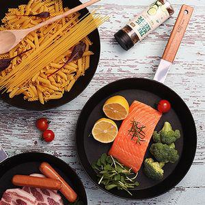 우드 손잡이 카지 타쿠미 무쇠 후라이팬 3style