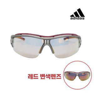 [아디다스] A167-6055이블아이 하프림 프로 그레이 레드 변색 렌즈 스포츠선글라스 고글L사이즈