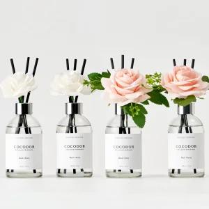 [2+2] 코코도르 화이트라벨 플라워 데코 디퓨저 200ml 4개 집들이선물 홈인테리어 양재동꽃시장