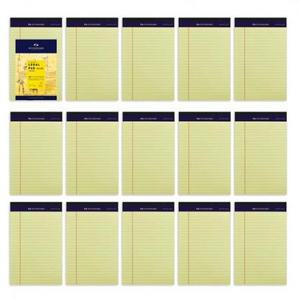 스탠다드 리갈패드 A5 50매, 옐로우, 15권 one option