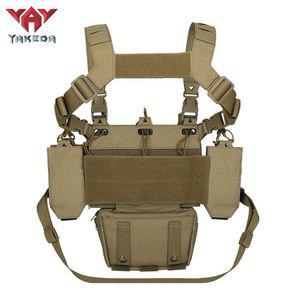 체스트리그 내마모성 다기능 야외 걸이 슬링 장비 경량 전술 조끼 야케다 가슴