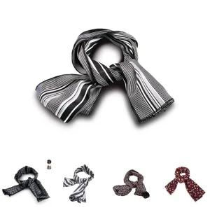 스트라이프 패턴 디자인 스카프/스카프넥타이/정장스카프/스카프타이/남자정장스카프/심플스카프