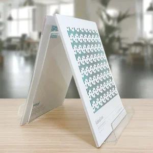 (대) 아크릴 양면 받침대/투명책전시대/아크릴잡지꽂이/양면아크릴진열대/도서전시/도서관책전시/책전시대