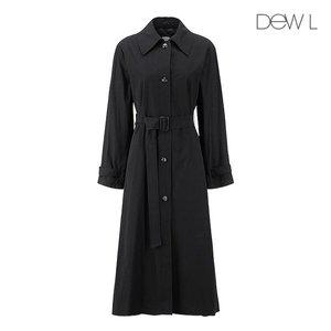 듀엘 듀엘 A라인 뒷밴딩 트렌치코트 BK_L233PSI003