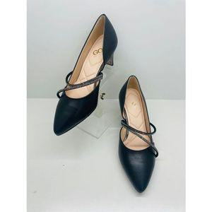 [갤러리아] 고세 데일리 여성 핫피스 스트랩 펌프스 GKP4F013 블랙 6cm