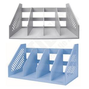 책상위 책꽂이 간이 미니 플라스틱 4칸 사무실 책꽃이 사무용책꽂이 1단