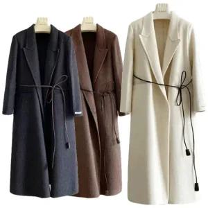 [바바라옷장]테일러 울롱코트 브랜드공정 고퀄리티 핸드메이드코트 여성오버핏코트 여성겨울코트 여성반코