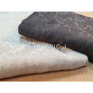 [패브릭제이]대폭 60수 잔꽃 플라워 의류 커튼 자가드 원단 2종 FJ-129