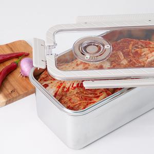 신선락 스텐304 김치통 긴사각형 5.8L x 2개