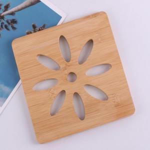 대나무 사각 냄비받침 원목 예쁜 후라이팬 주방 소품