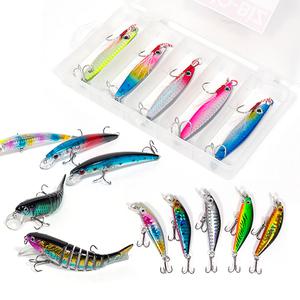 미노우 하드베이트 모음/민물 바다 루어낚시 농어 광어 삼치 부시리 미끼 손피싱 싱킹미노우 메탈지그 8단관절베이트 에기 루어태클박스 포함