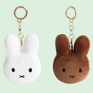 미피 얼굴 키링(화이트)/굿즈 애착 인형 가방고리 열쇠고리