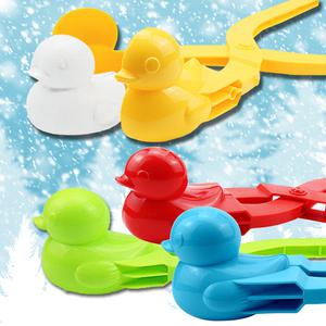 눈 오리 집게 스노우볼 메이커 눈사람 흰눈 만들기 스노우 덕 눈뭉치 찍기 틀 제조기