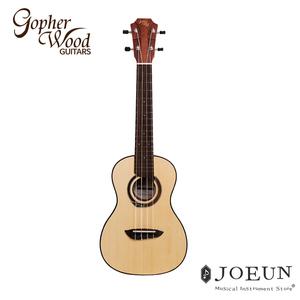 [고퍼우드] 우쿨렐레 U100C(S) 입문용 콘서트 우쿠렐레 / 탑스프루스 측후판마호가니 / 교본2권증정
