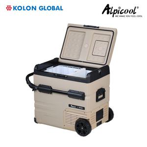[코오롱 공식판매] 알피쿨 Xpro55 샌드베이지 차량용냉장고 캠핑냉장고 코오롱수입 정식A/S 베이지 휴대용 이동식 차박