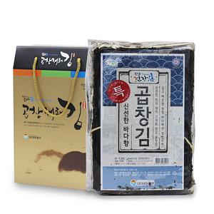 [품질보장] 완도산 특품 햇 곱창김 100매 선물세트