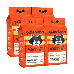 닥터펠리스 샌드 미야옹철 고양이모래 벤토나이트 카사바 하드볼 4.3kg 4개