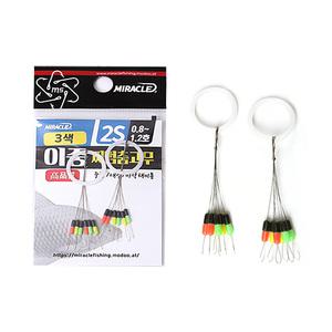 미라클스토리 3색 이중 찌멈춤고무 찌스토퍼 찌고무 민물낙시용품