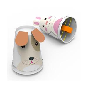 고무 동력 달리는 동물 친구