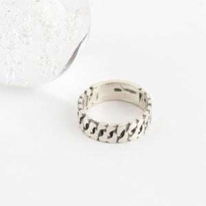 [다잇템] 여자 타이어패턴 커플반지 깔끔실버 매트 우정템 반지