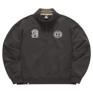 [스타터 블랙라벨]블록코어 하프집업 스웨트 맨투맨 (차콜) SA233IMM09_CHC