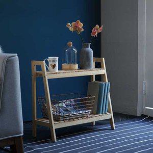 [베스트리빙]사다리 2단 원목선반