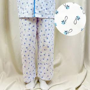 환자복 하의 남녀공용 순면 꽃무늬 병원용 환자복 바지만 사계절 착용