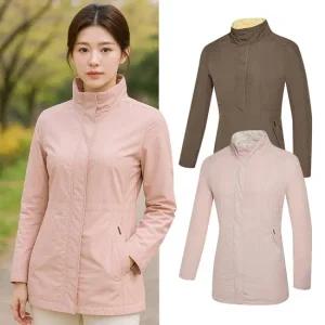 콜핑 여성 봄 부드러운 터치감 등산 경량 중기장 바람막이 자켓 GS
