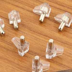 50개 선반 지지대 투명 나사형 나무 파티션 핀 3 4 5mm
