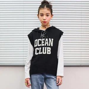 [오션스카이] 여아 후드 니트조끼-EAJG7351B03