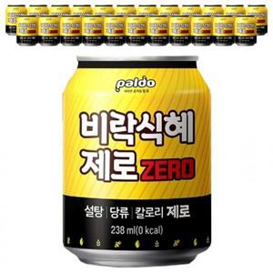 행사용 단체주문 팔도 비락식혜 제로 238ml x 24캔 음료 대량구매 학교