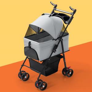 원터치 접이식 프리미엄 강아지 유모차 매쉬 통풍 360도 회전 시트분리형 개모차