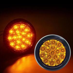 [ME922O5Q_52C0]원형 테일램프 옐로우 (C005/C00호환7)24V