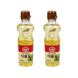 해표 식용유 500ml x 2개