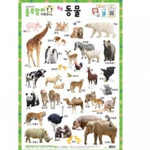 [MELON188_52GP]학습벽보 룰루랄라 동물 520mmx765mm