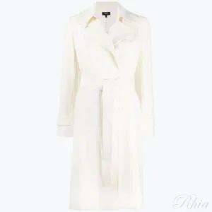 띠어리 애드리멀 크레이프 오크라인 트렌치코트 J0709411 Y0C 크레페 오클레인 트렌치 코트